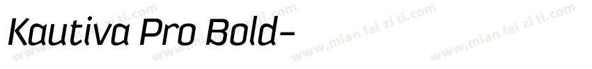 Kautiva Pro Bold字体转换